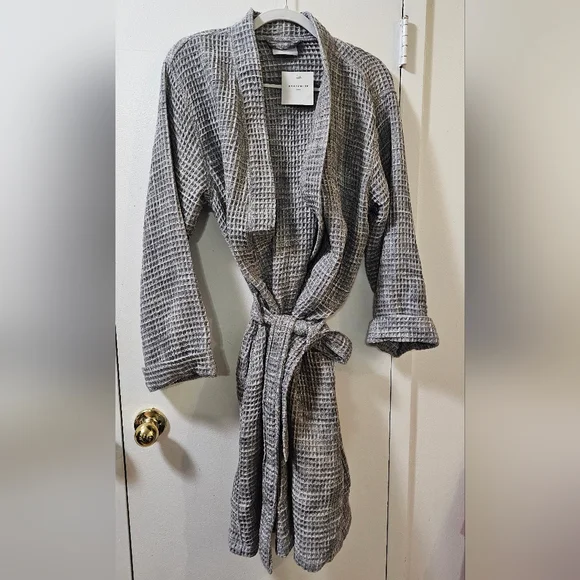 Parachute Waffle Robe Unisex Size Large Grey 100% Authentic ✅️